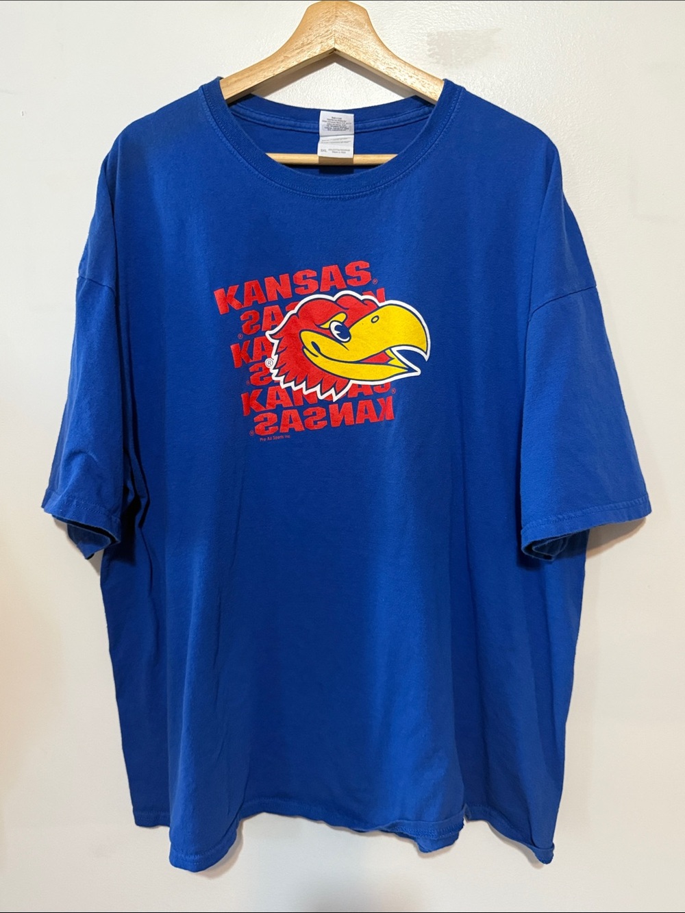 Kansas Jayhawks Blue Graphic Tee 3x